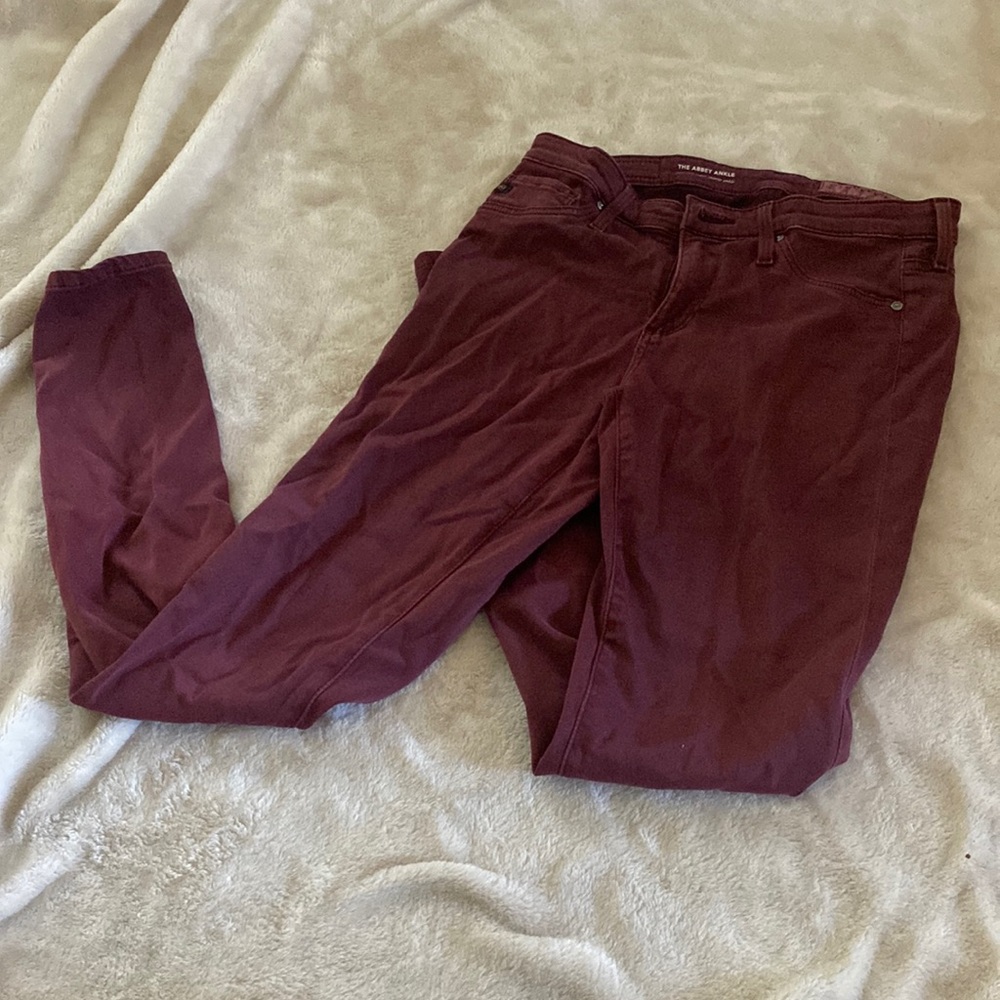 Maroon AG Anthropologie Pants